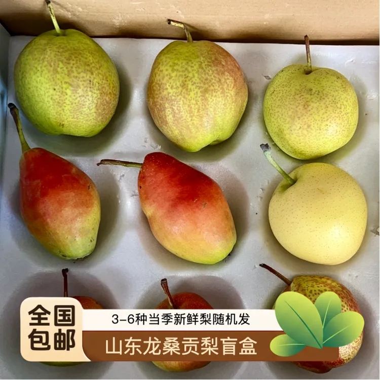 「贡梨盲盒·随机3-6个品种」山东新香梨玉露香梨早酥红梨应季水果
