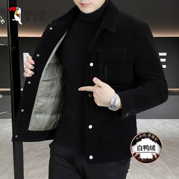 TUCANO/啄木鳥男士时尚翻领70白鸭绒夹克休闲百搭保暖外套8336