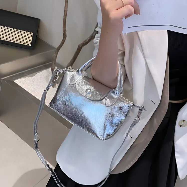 高端轻奢头层牛皮饺子包迷你小包包百搭真皮单肩包手拎斜挎包女包