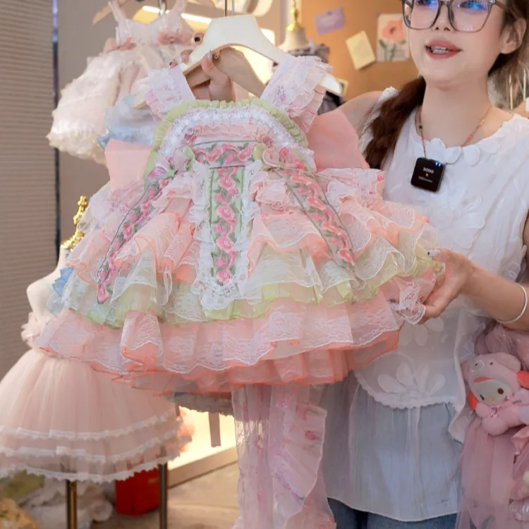 【花神】洛丽塔女宝礼服连衣裙儿童女宝周岁夏季甜美裙子春夏四季款