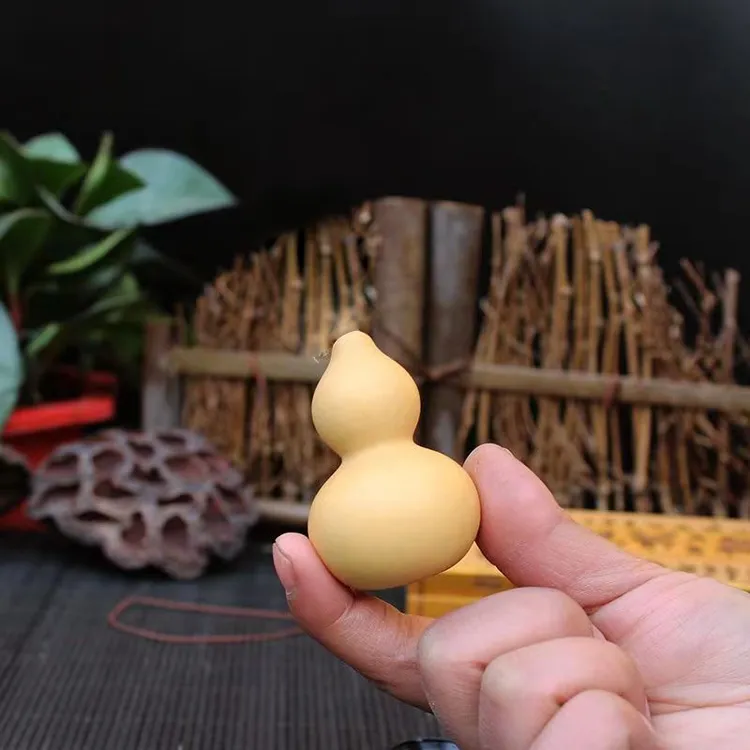 小葫芦文玩手把件天然龙头设计传统盘玩手捻挂件摆件精品