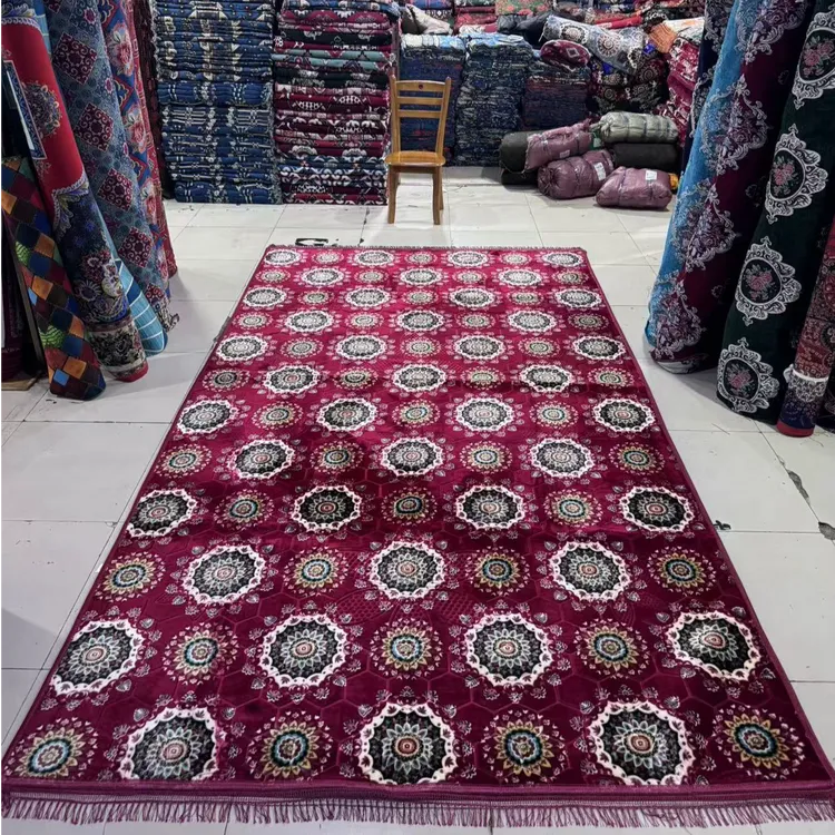 金丝绒地毯批发店     [红色]    قىزىل