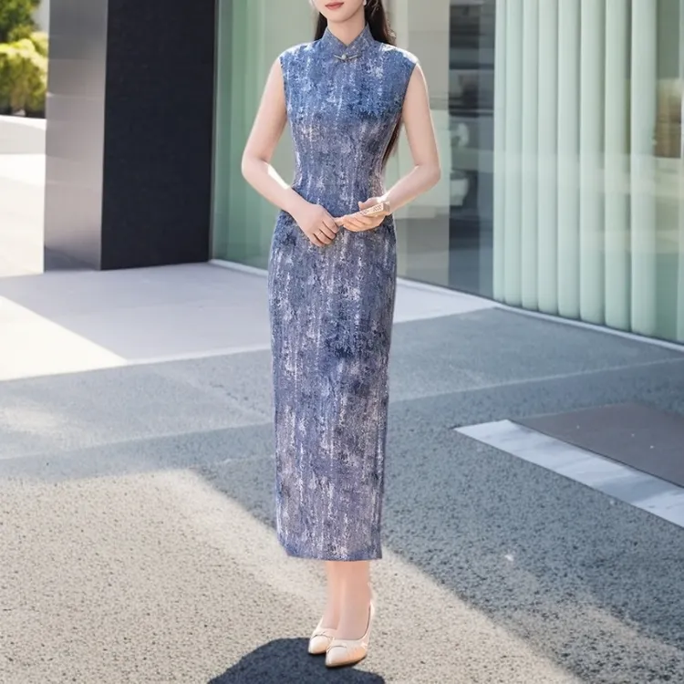 2025新款旗袍年轻款少女复古改良日常改良修身连衣裙新中式时尚款