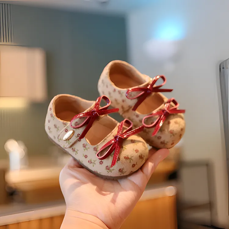 森系宝宝学步鞋女宝公主鞋2025秋季女宝单鞋1-2一3岁女童软底单鞋