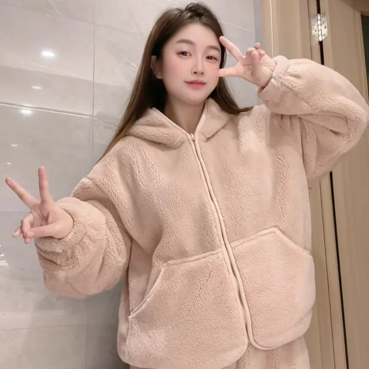 极寒系列！正品（升级加厚）冬季睡衣情侣双面北极绒加厚大码JYJ005