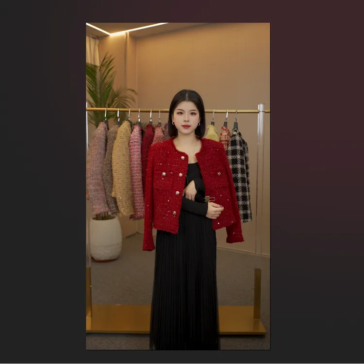 【新年红】MSSY美舒尚衣、上衣小香风气质时尚新款百搭短外套60113