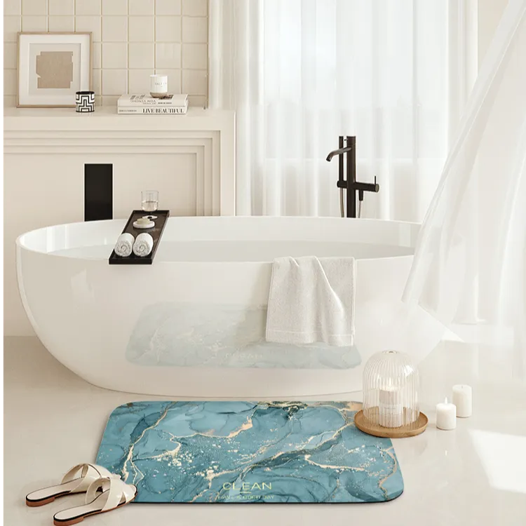 小团圆歌本哈达浴室吸水免洗地垫家用垫子脚垫卫生间