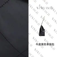 WEWEANGEL/黑色牛皮女士单肩包