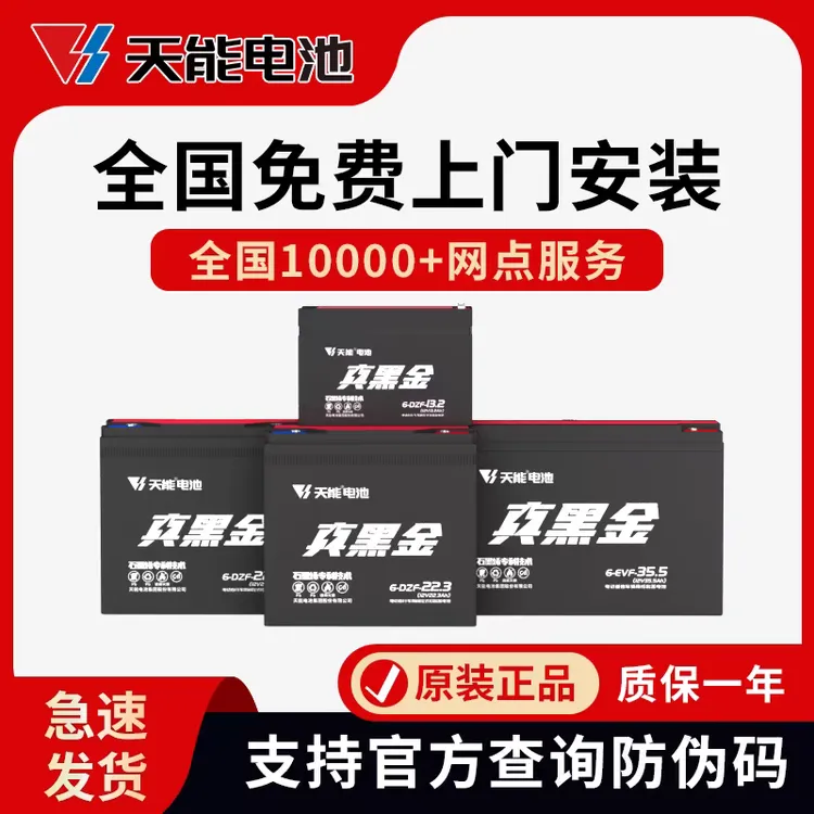 正宗天能真黑金电池48V60V72V原装电池两轮三轮四轮车原装正品