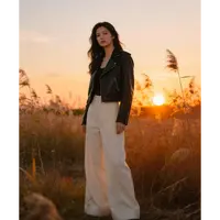 莱赛尔裤王时髦精bi入秋季高腰显瘦宽松简约休闲裤60802（MM）