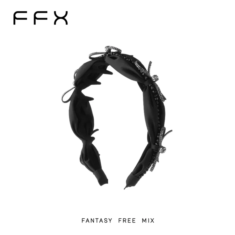 弗弗西FFX【天鹅湖畔】高级定制手工超闪高颅顶齿梳发箍