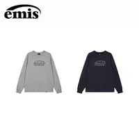 【梦一专属】emis长袖t恤链条缝线上衣宽松款男女25新款韩系宽松内搭【梦一】