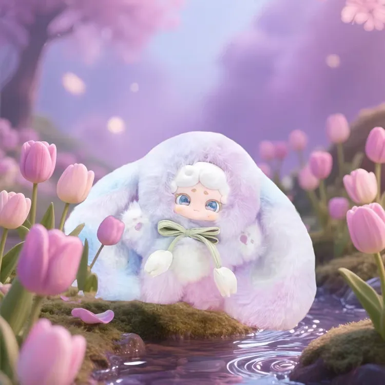 正版LuckyDeerNai晚安小兔二代秘密花园系列毛绒盲盒公仔娃娃端盒