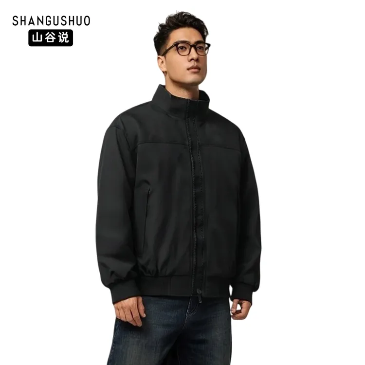 美式复古MA-1秋冬季加棉保暖棒球服防风立领夹克bomber飞行夹克