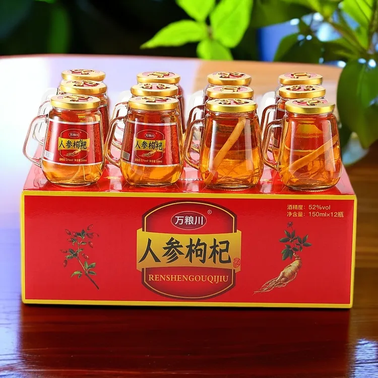 万粮川酒人参徽商酒枸杞纯粮高粱酒