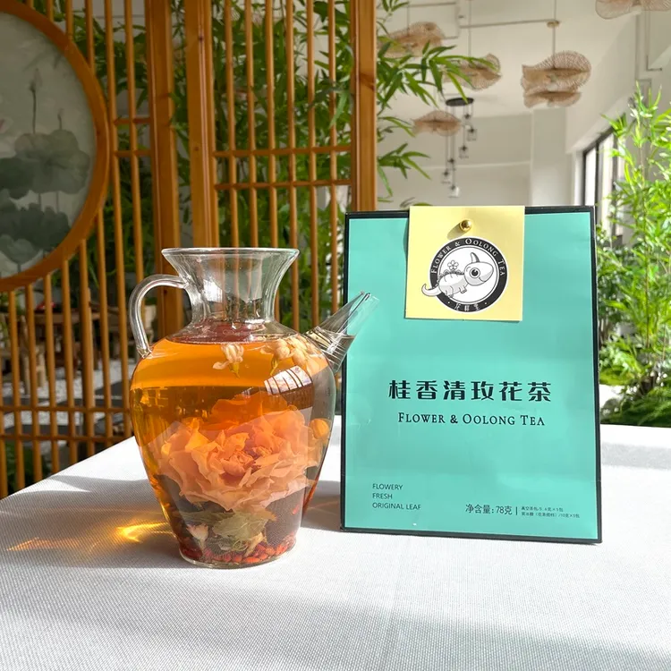 【乌龙花茶伴手礼装】乌龙花茶桂香洛神柠檬菊花纯手工制作青春茶包