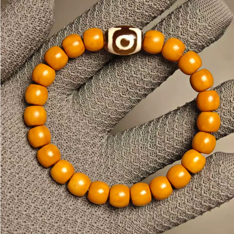 猴头直切配天珠配饰原创猴头核桃文玩手串瑕疵款