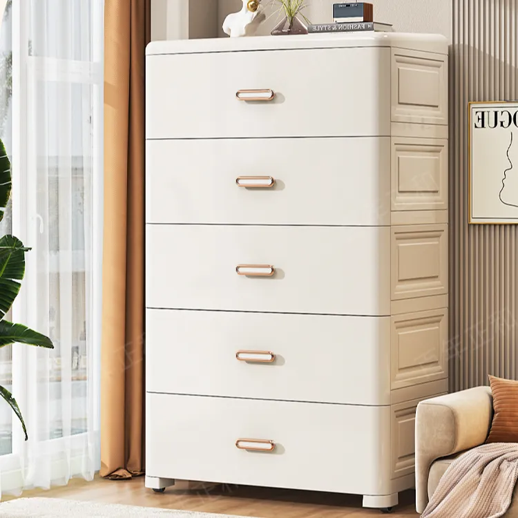 床头柜储物抽屉式收纳柜客厅卧室置物柜家用简约大容量斗橱可移动
