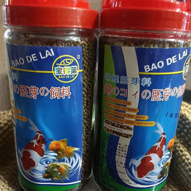 锦鲤金鱼胚芽饲料营养均衡抗病强增色增艳增肥上浮鱼粮