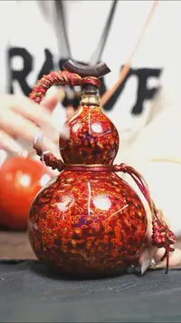 【闪购商品】XT157漆艺酒葫芦不包手串及旋转底座
