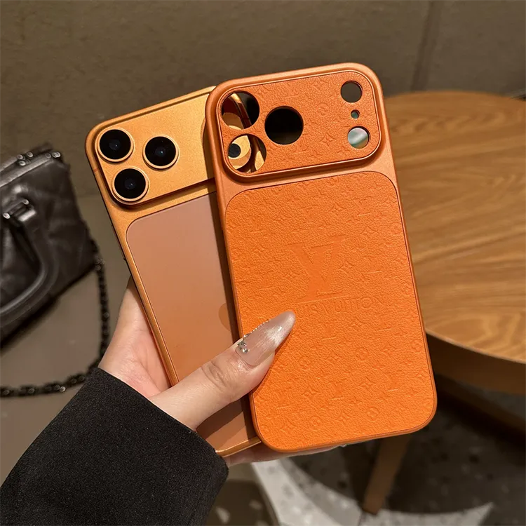 秒变17橙色适用苹果17promax手机壳新款iPhone16高档15老花14潮牌