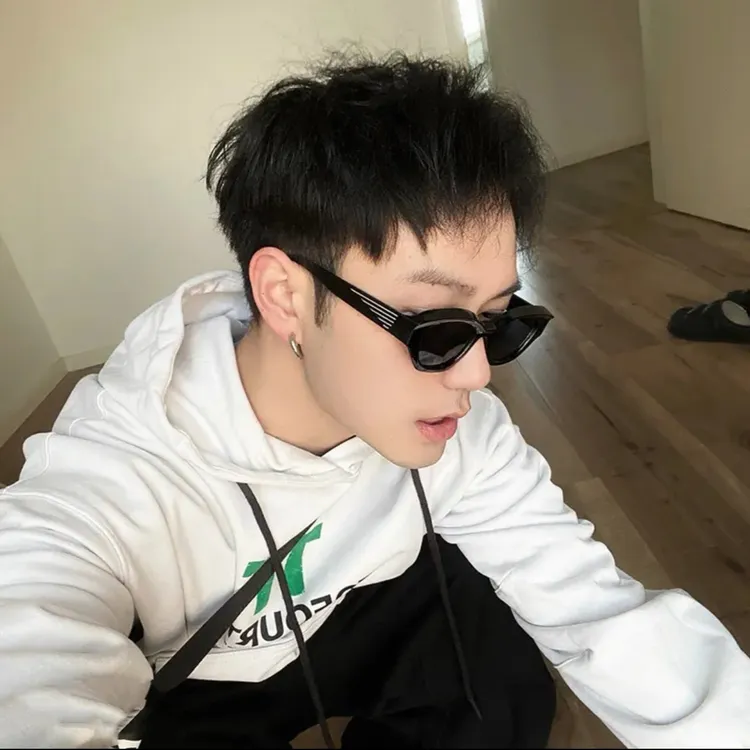 男士时尚大框猫眼凹造型复古太阳镜防紫外线潮流个性墨镜大脸显瘦