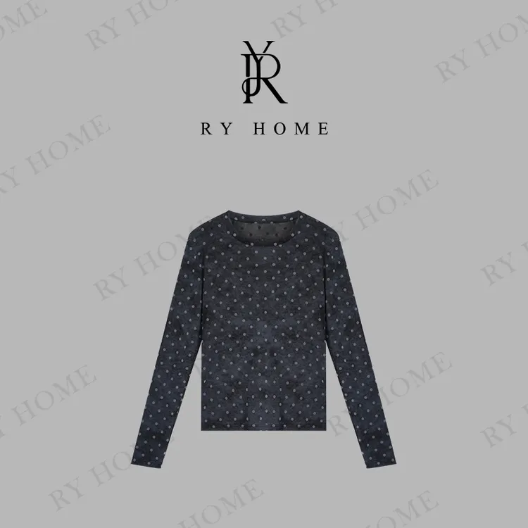 【容雨RYHOME】夏季新款波点防晒套头T恤252T1962