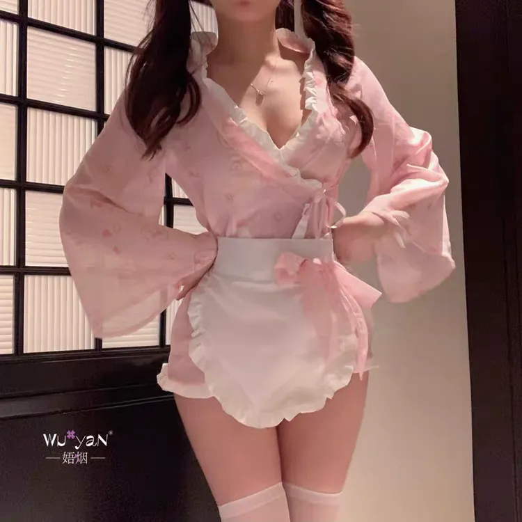 娇羞糯糯小兔cos小厨娘服装女连衣裙