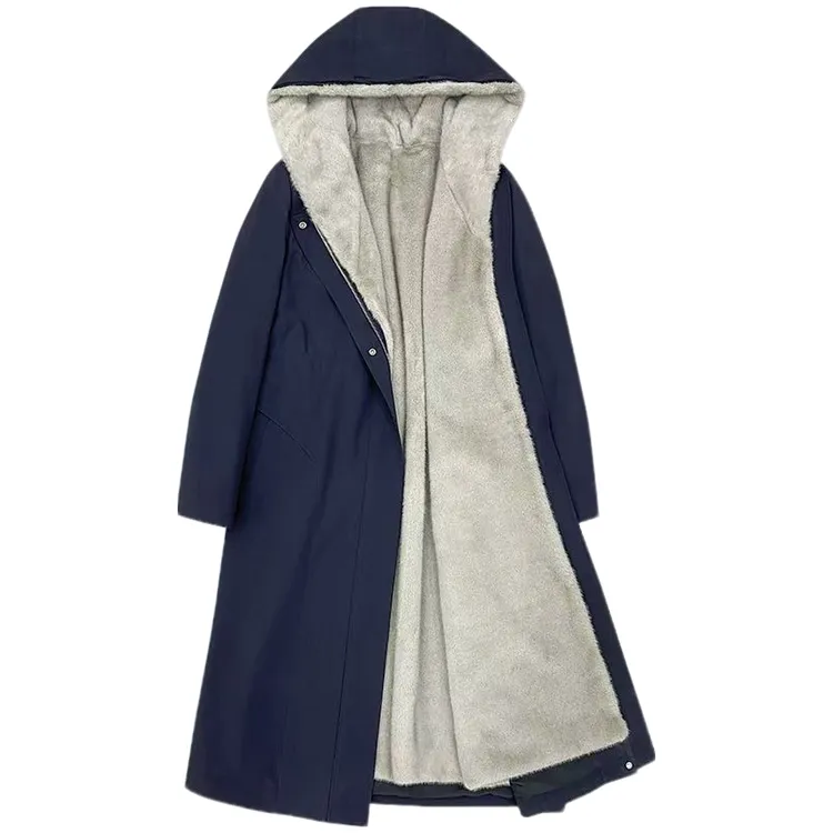 短款 连帽休闲可拆卸貂绒尼克服时尚女装冬季保暖（长度82-86）