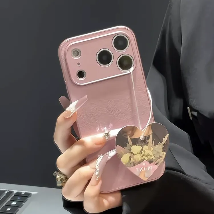 高颜值肤感皮纹适用苹果17/16壳小米15/14可爱华为pura80/Mate70