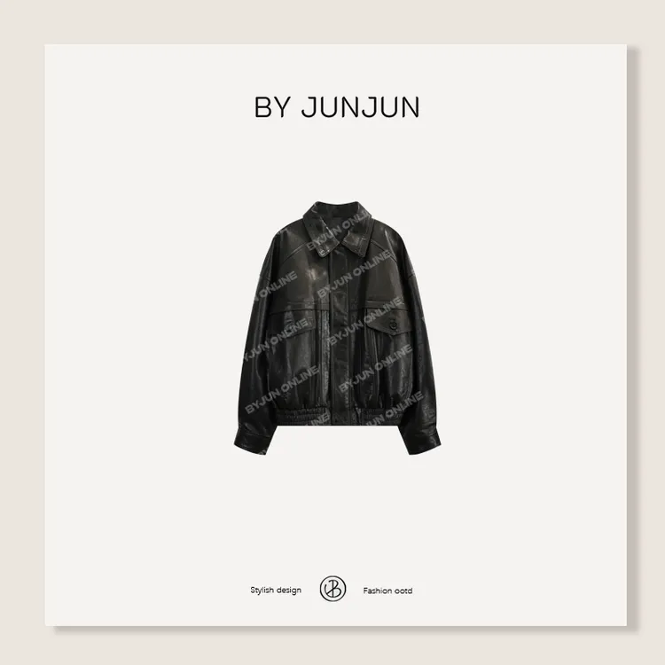 ByJunjun 【赫本皮衣】英国进口革乐美皮胚羊皮皮衣