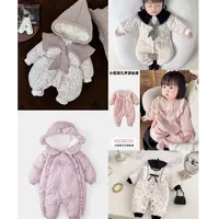 D500-D600冬季棉服新款婴幼儿连体衣公主裙组合多款式