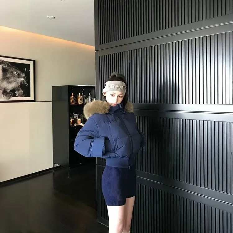 【正确版】复古毛领连帽棉服外套女冬2025新款休闲宽松显瘦保暖棉衣