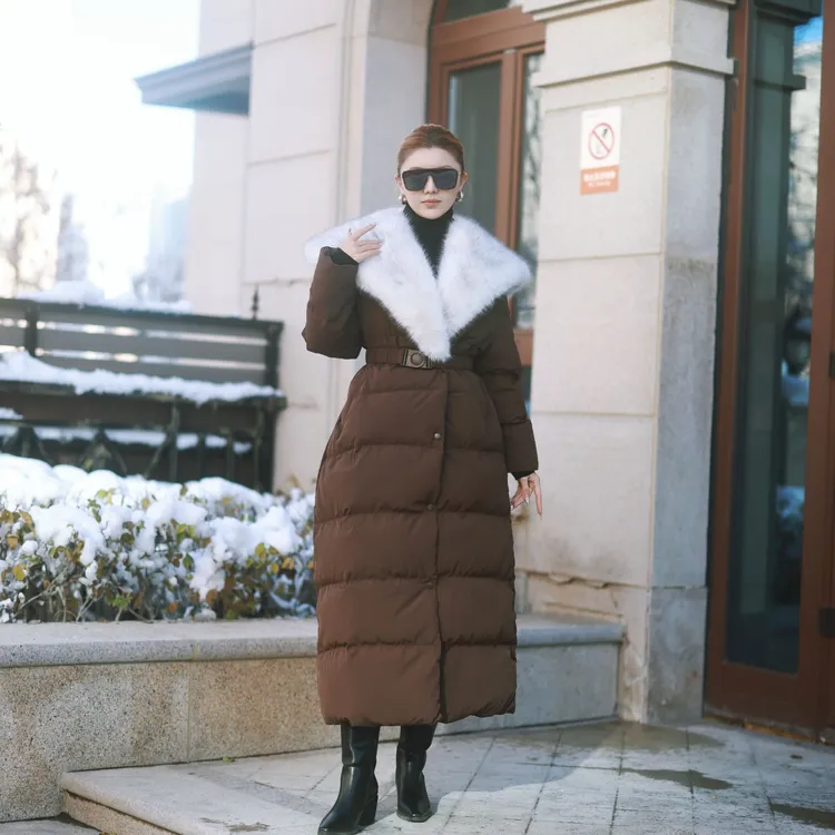 KMDIL品牌冬季新大毛领羽绒服秋冬气质显瘦保暖高级气质时尚百搭