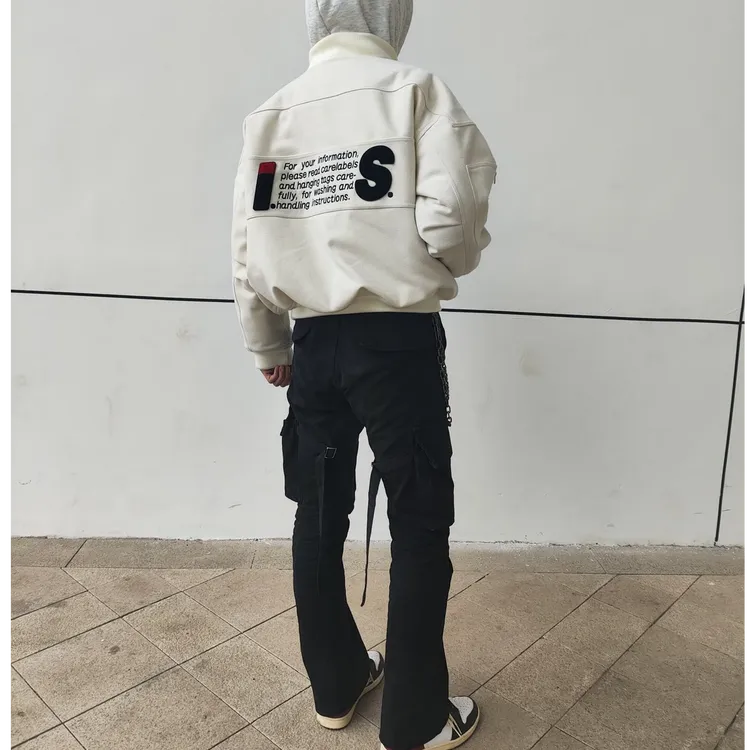 ZLAYCO自主泥染黑色弹力微喇显瘦绑带裤Cleanfit长裤vibe休闲裤