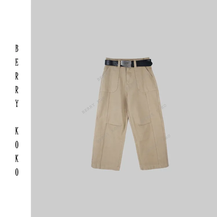 【MISSKO】复古重磅洗水立体剪裁八分直筒牛仔裤 时尚百搭裤子 K53