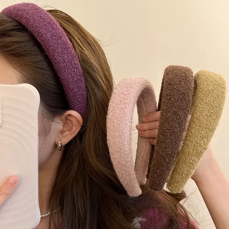 秋冬毛绒美拉德宽边发箍女2025新款高级感洋气头箍高颅顶头饰发卡