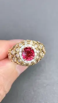 【闪购商品】红宝石戒指18K金镶嵌1.65ct/年底清货价