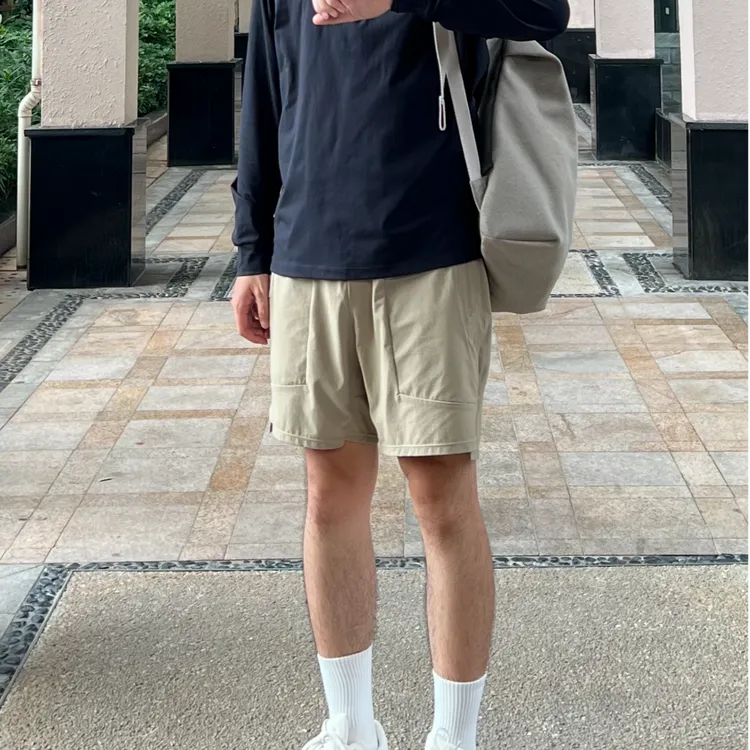 LU感LTT夏季7寸运动轻薄速干透气健身休闲拉链口袋男士短裤