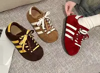 小敏家 复古丑萌贝壳头卡皮巴拉泡泡鞋 流苏双鞋带设计感德训鞋
