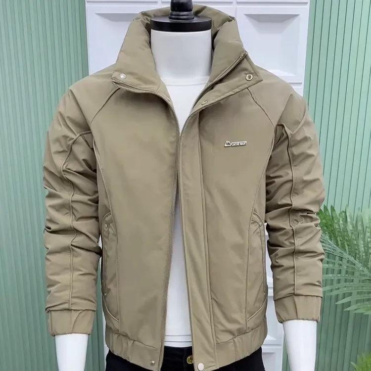 韩版修身气质休闲立领百搭冬季户外保暖防风棉衣短款男款棉服0130