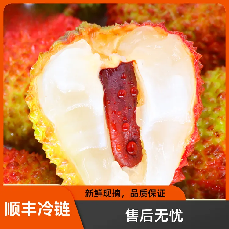 [顺丰冷链]妃子笑荔枝新鲜现摘水果现货，现货现发