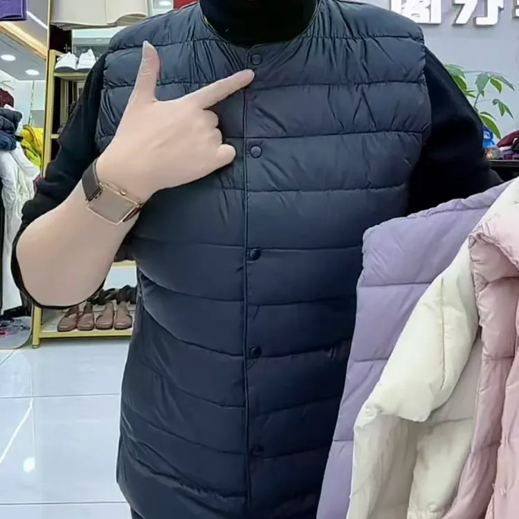 秋冬女士打底马甲背芯羽绒保暖轻薄