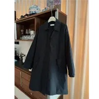十三行白白家-伦敦图书馆～冬季新款简约风衣版型棉服大衣#66721