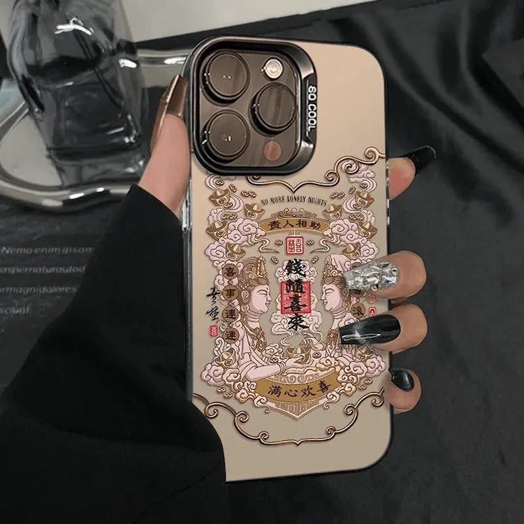 撞色元气钱随喜来适用苹果17手机壳iphone16华为oppo小米vivo防摔