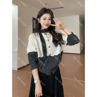JIUJIU【秋意来临】时尚百搭气质极简风宽松蕾丝秋冬针织开衫女