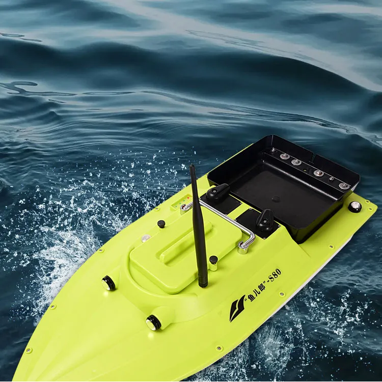 鱼儿郎新款S80高速无刷电机大功率12v 自动返航GPS钓鱼船打窝船