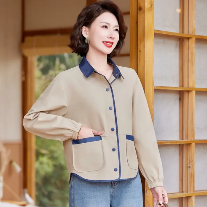 【大唐夫人】时尚秋装外套洋气气质新款今年流行妈妈女装百搭上衣