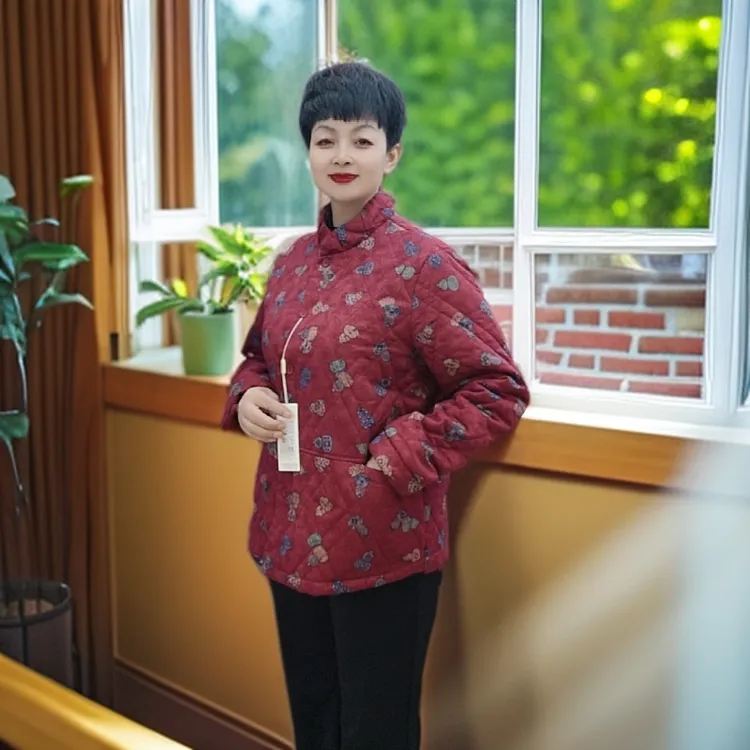 秋冬中老年妈妈装，小薄棉送妈妈送婆婆