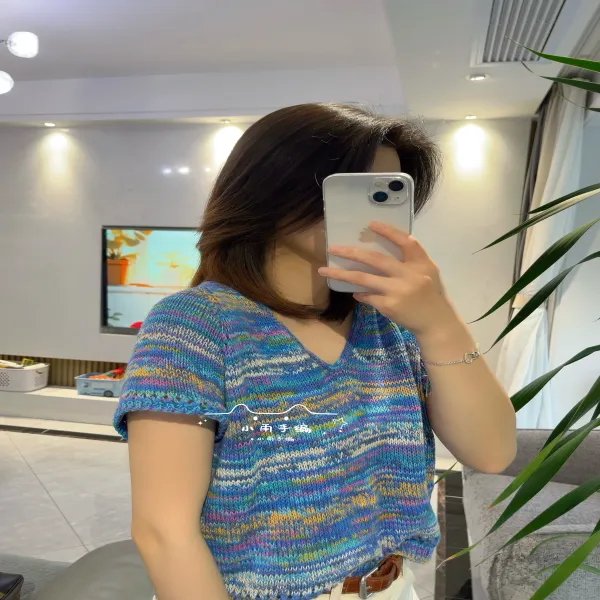 教程（海棠）夏季V领短袖视频